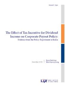 The Effect of Tax Incentive for Dividend Income on Corporate Payout Policy